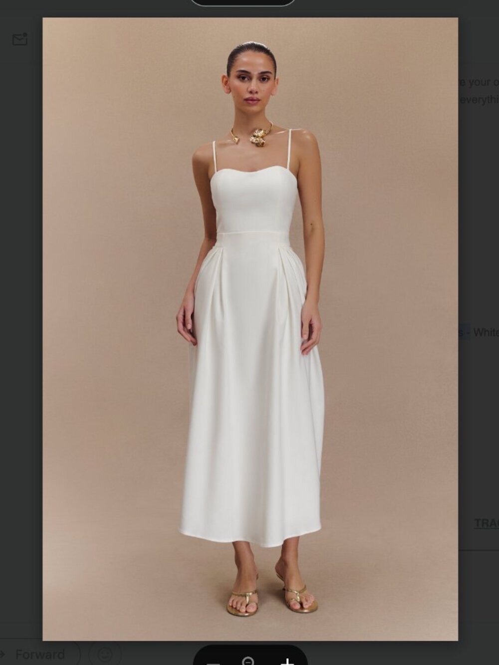 Meshki Rebecca Cotton Midi Dress
